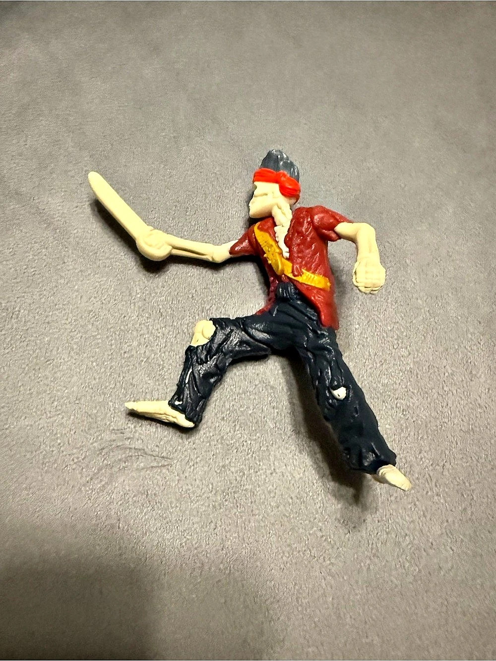 Disney Pirate Captain Skeleton Red & Black Action Figure